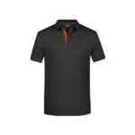 polo stampate uomo strisce arancio