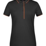 polo team nera strisce arancioni