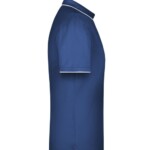 polo team strisce bianche navy fianco