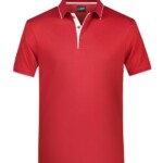 polo team strisce bianche rossa