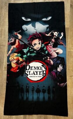 asciugamani personalizzati da mare 70 x 100 demon slayer