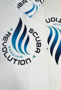 asciugamani personalizzati grandi da mare 100 x 180 bianchi
