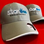 cappello personalizzabile grigio linea bianca