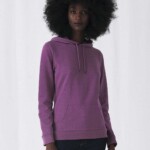 felpa personalizzata cappuccio leggera donna purple