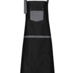grembiule personalizzato denim nero